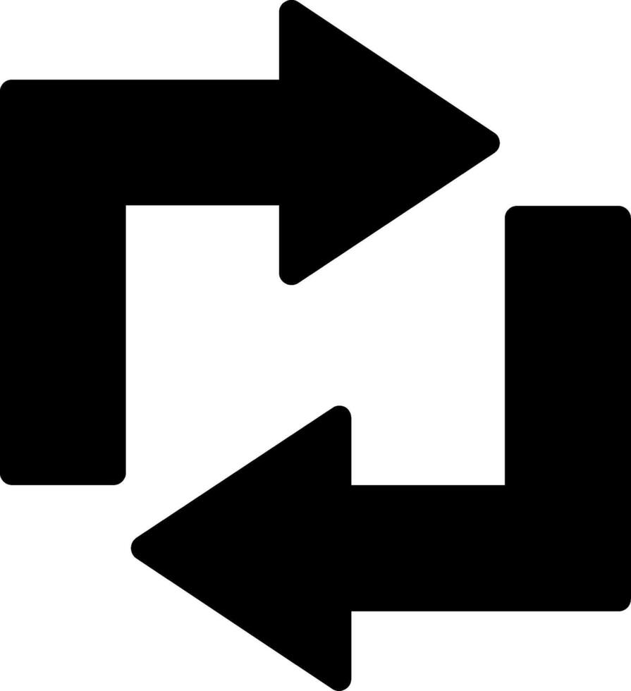 Refresh Glyph Icon vector