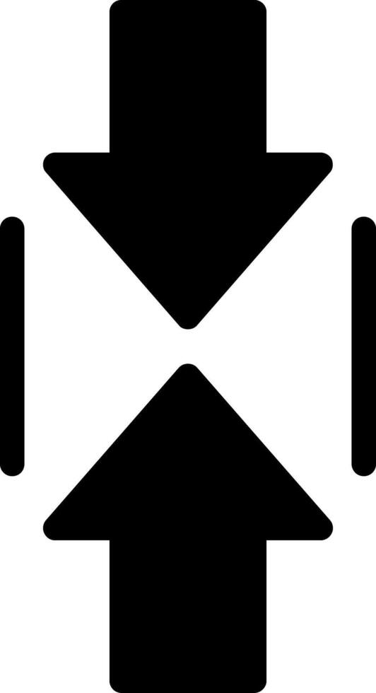 Scroll Up Glyph Icon vector