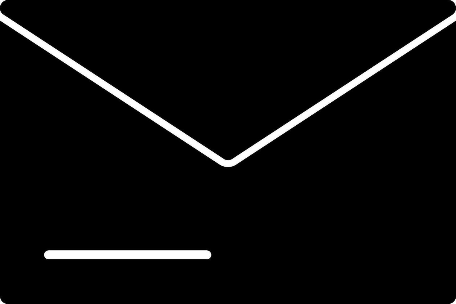 Envelope Glyph Icon vector