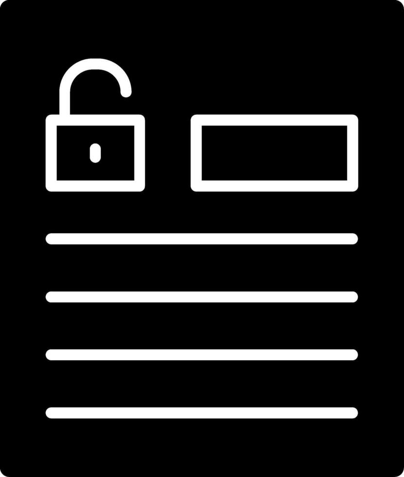 Accessible forms Glyph Icon vector