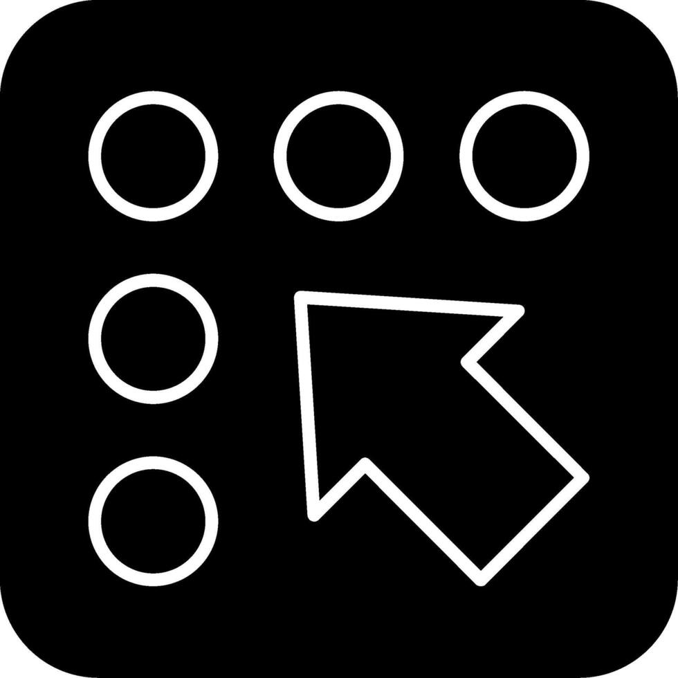 Braille support Glyph Icon vector