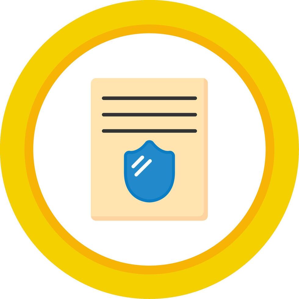 Privacy Policy Flat Icon vector