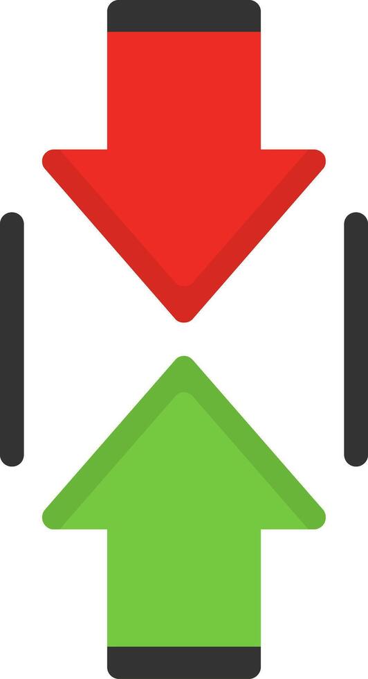 Scroll Up Flat Icon vector