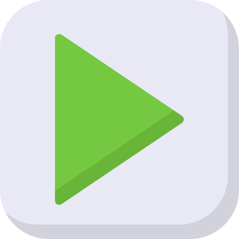 Play Flat Icon vector