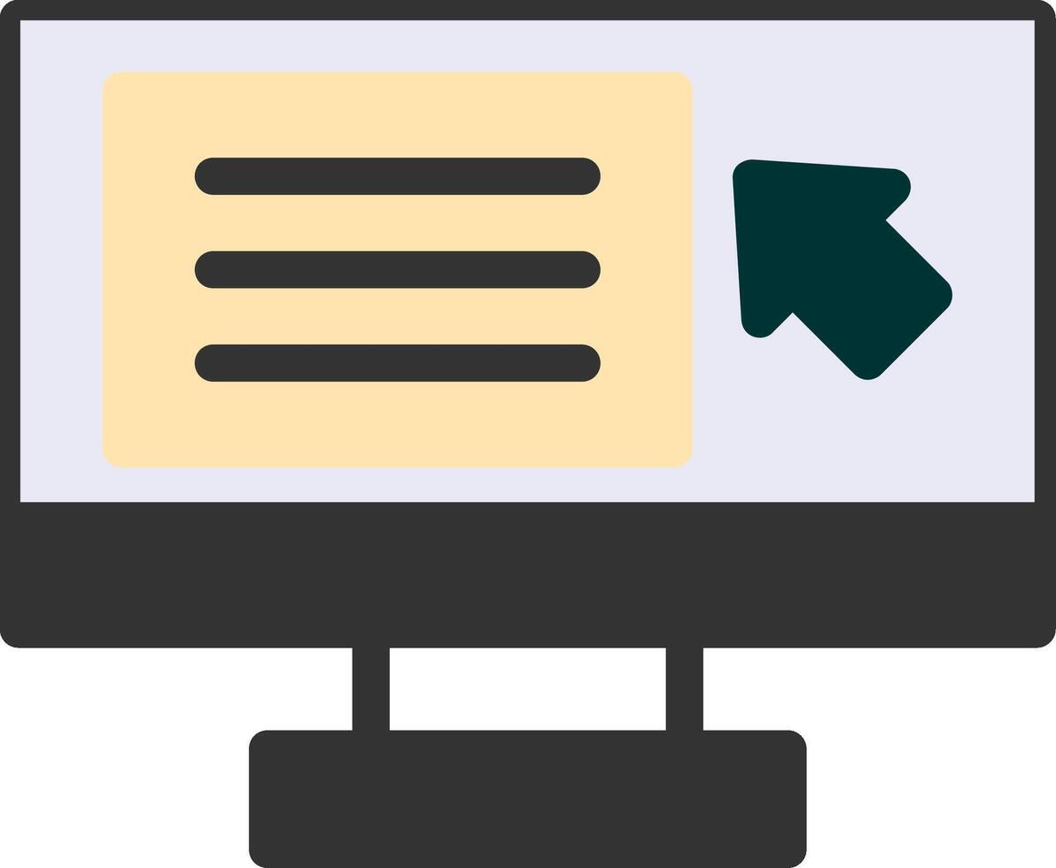 Screen reader Flat Icon vector