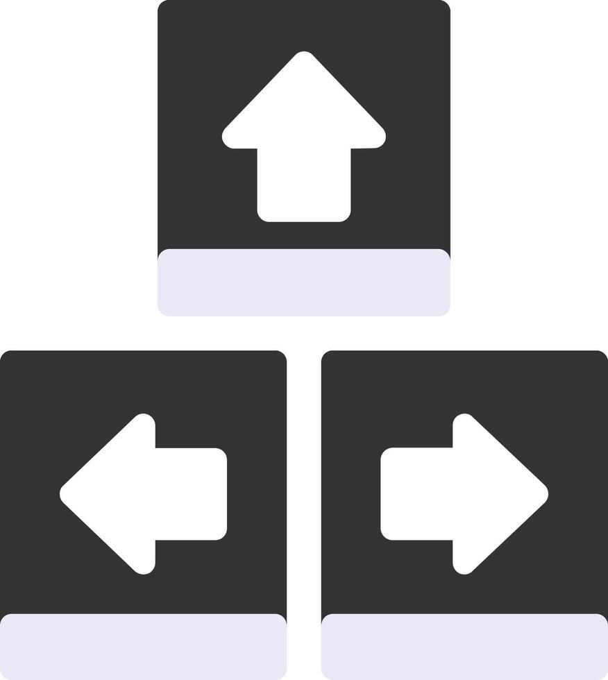 Keyboard navigation Flat Icon vector