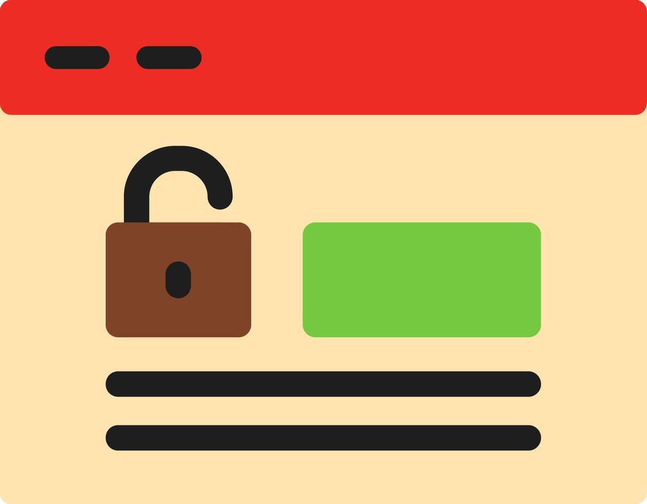 Login Flat Icon vector