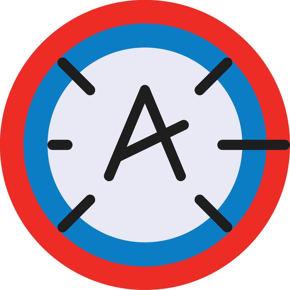 Dyslexia friendly Flat Icon vector
