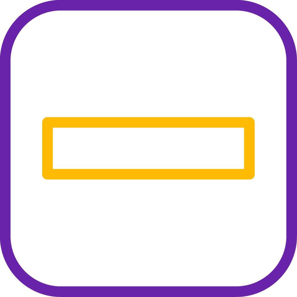 Stop Line Two Color Icon vector
