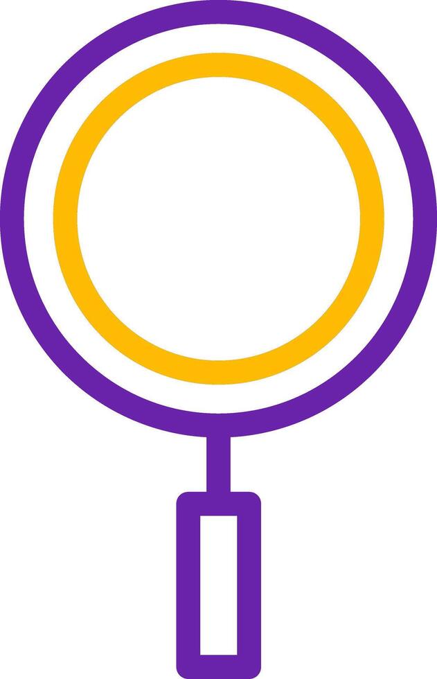 Search Line Two Color Icon vector