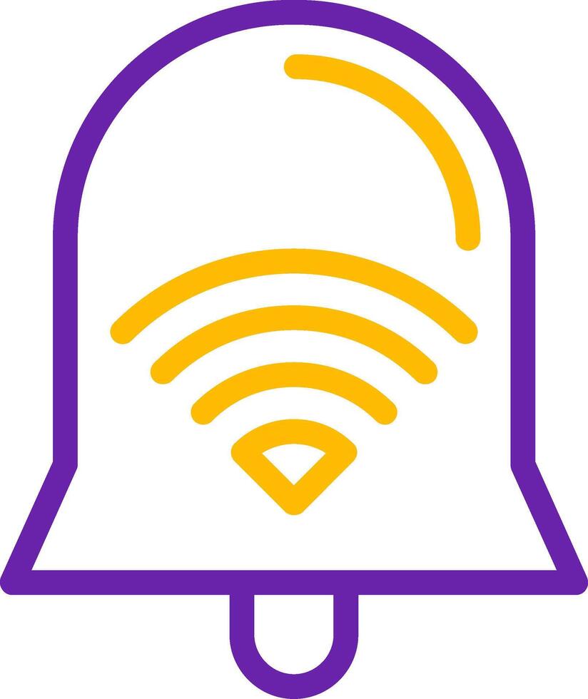 Wi-Fi Signal Line Two Color Icon vector