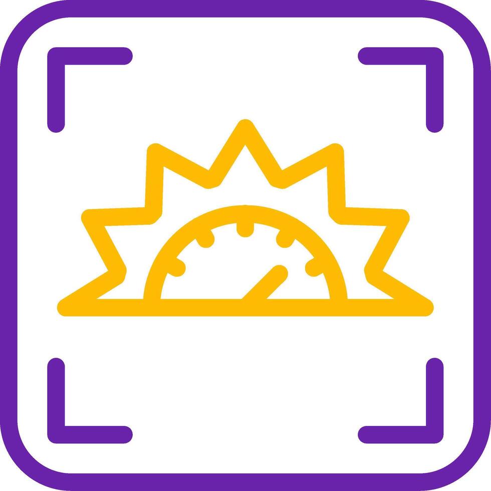 Focus indicator Line Two Color Icon vector
