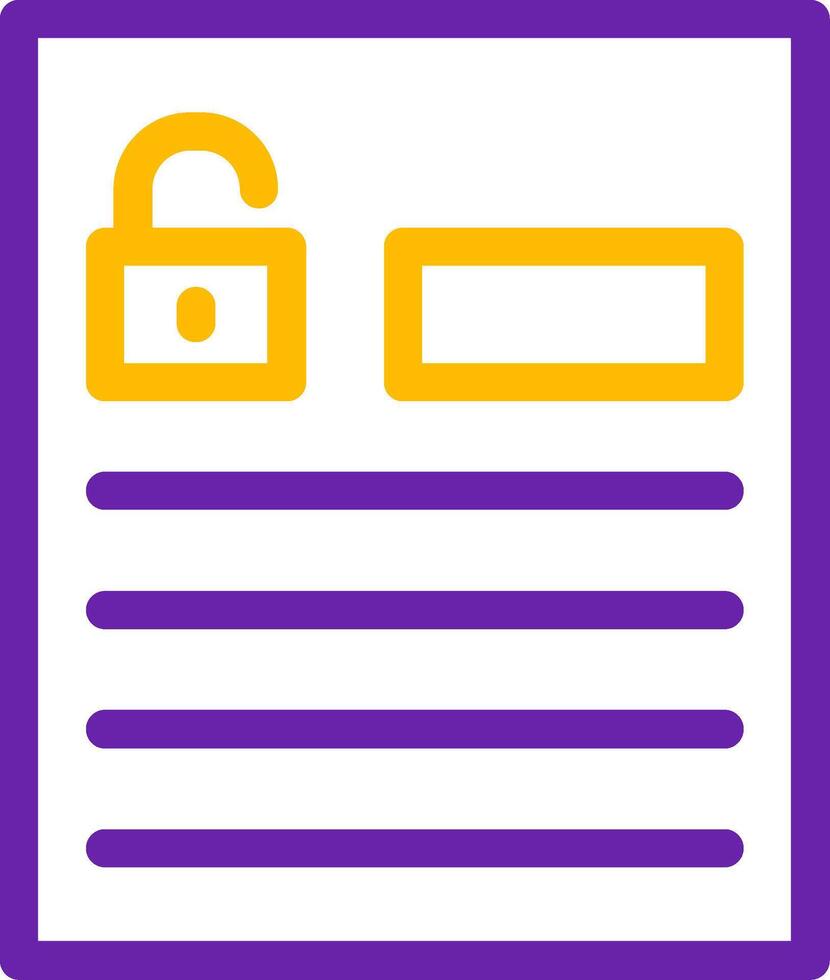 Accessible forms Line Two Color Icon vector