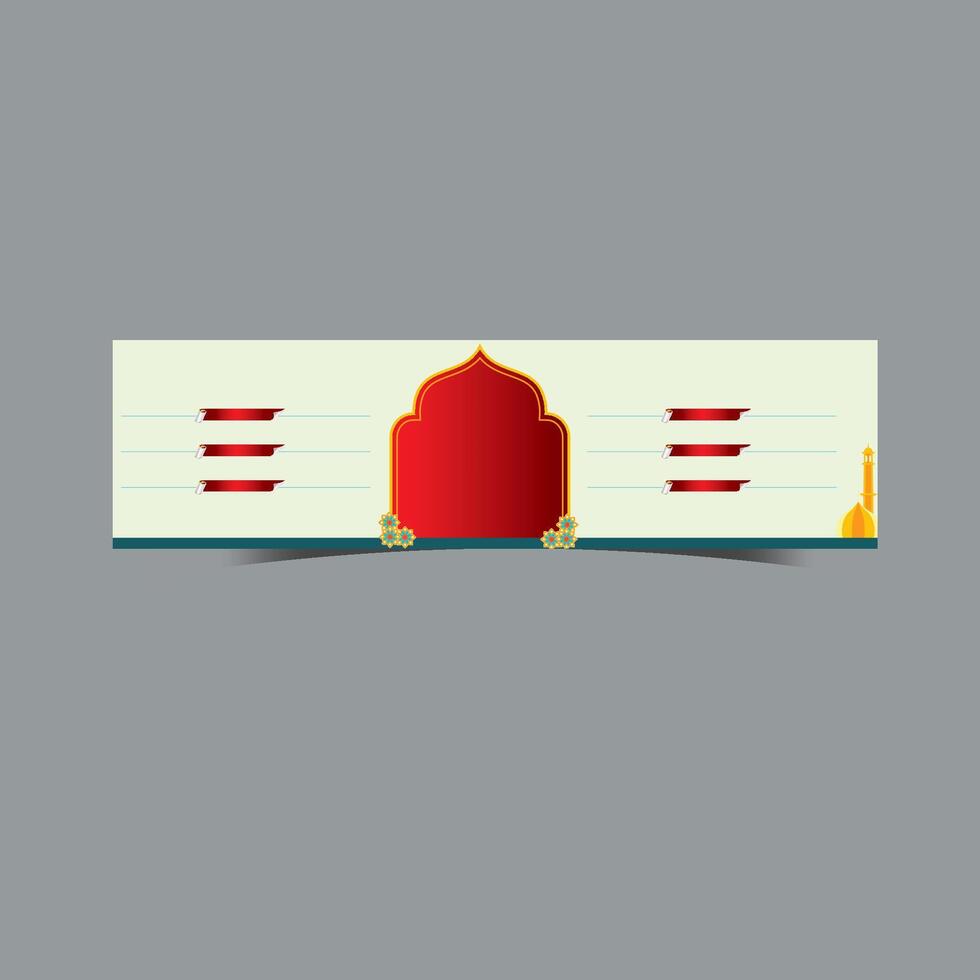 Background Islamic Banner Design vector
