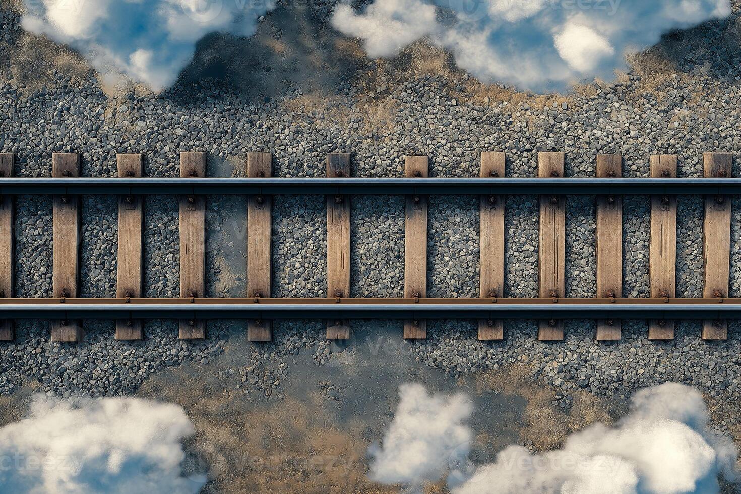 Railroad Clear sky and cloud photo