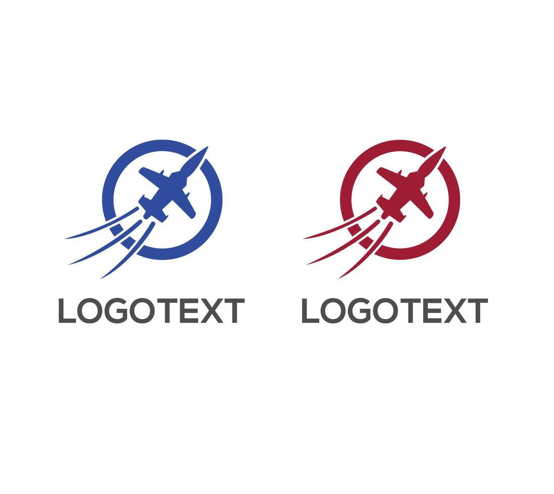 Aircraft fighter logo silhouette design vector