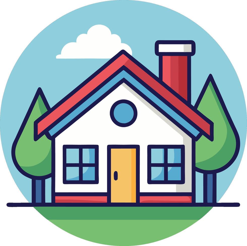 Modern Minimalist House Icon Pack with Sleek and Clean Lines vector