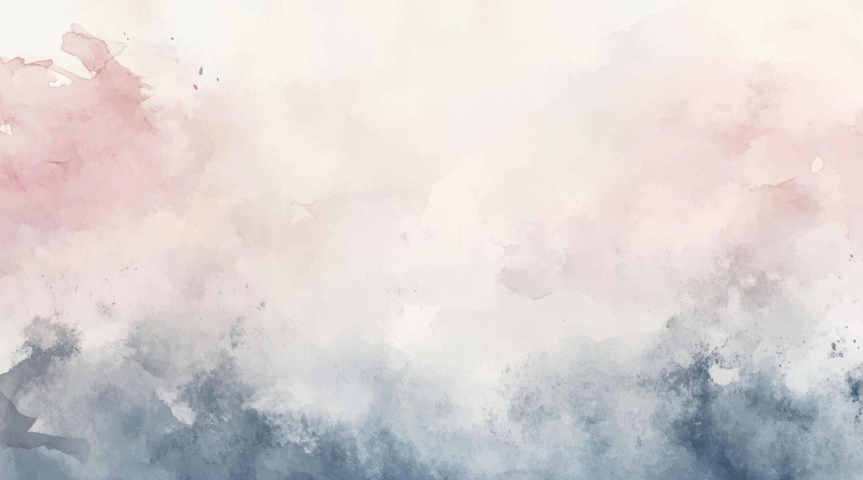 Abstract horizontal watercolor background. pink blue hand drawn texture. abstract painting pastel color illustration vector