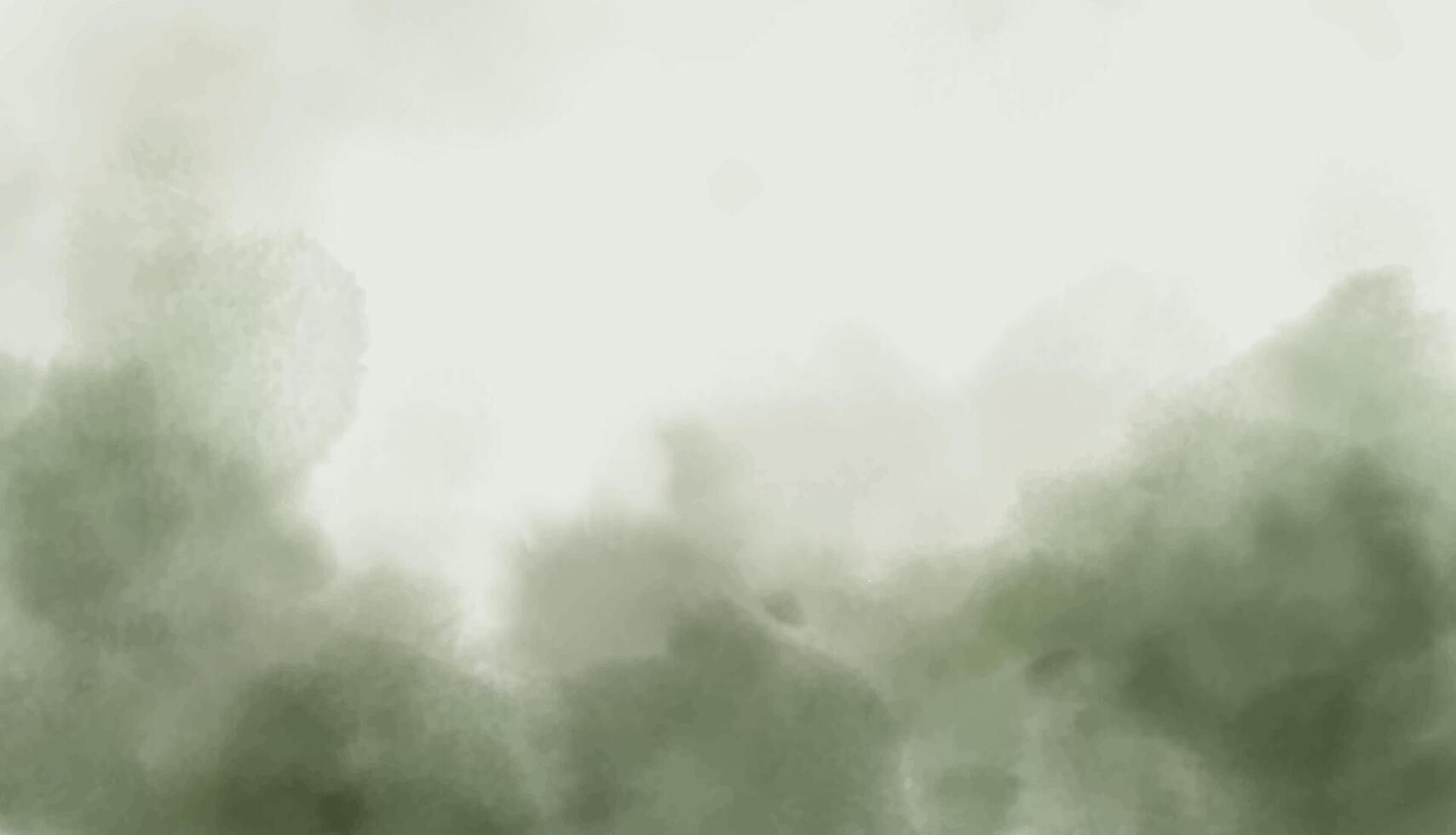 Abstract horizontal watercolor background. green white hand drawn texture. Brush stroked painting in pastel color vector