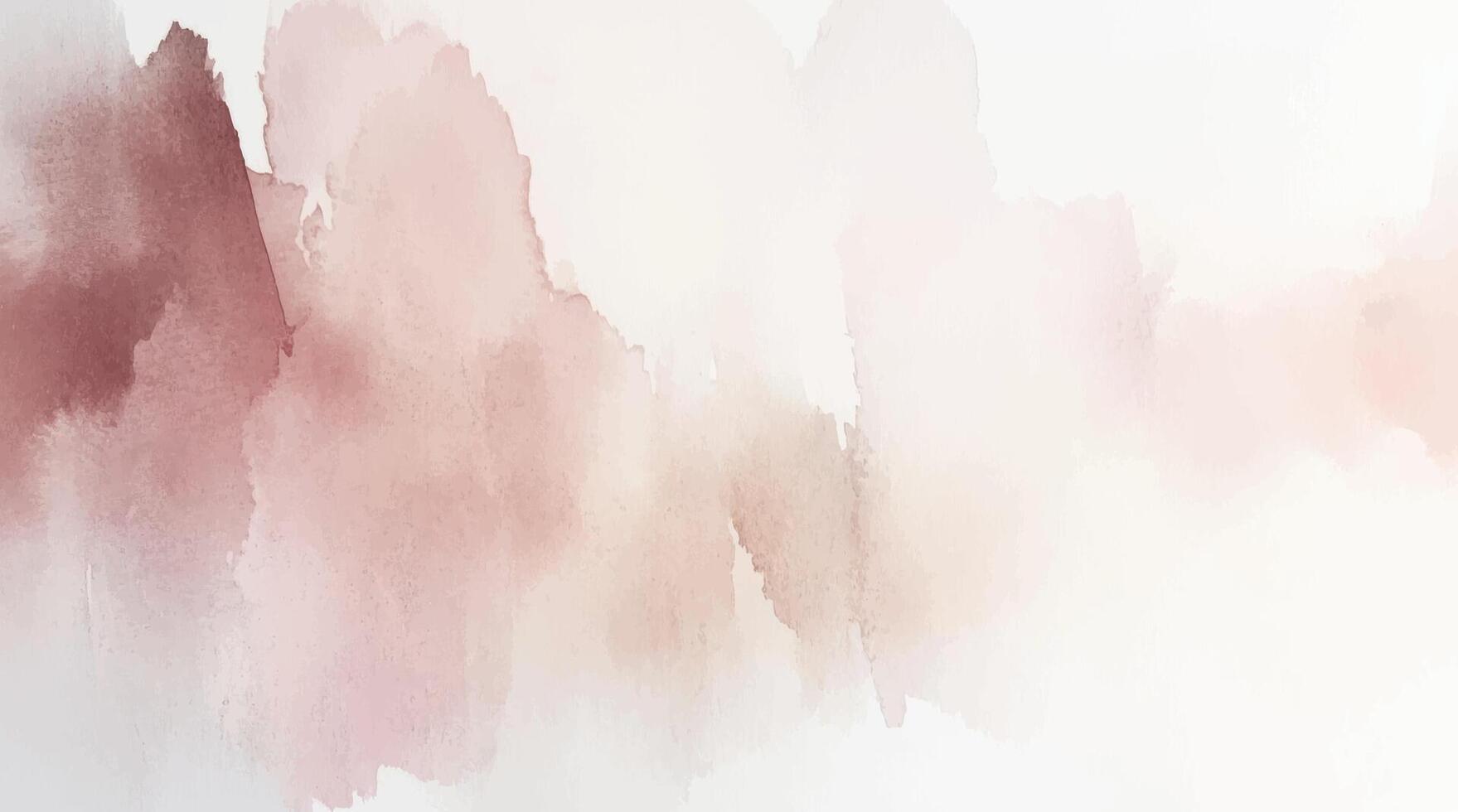 Abstract horizontal pink watercolor background. Hand drawn texture brush stroked painting pastel color illustration vector
