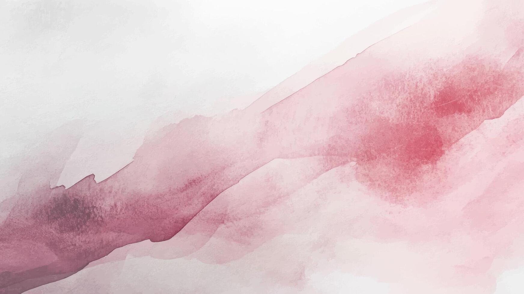 Abstract horizontal pink red watercolor background. Hand drawn texture. pastel color illustration vector