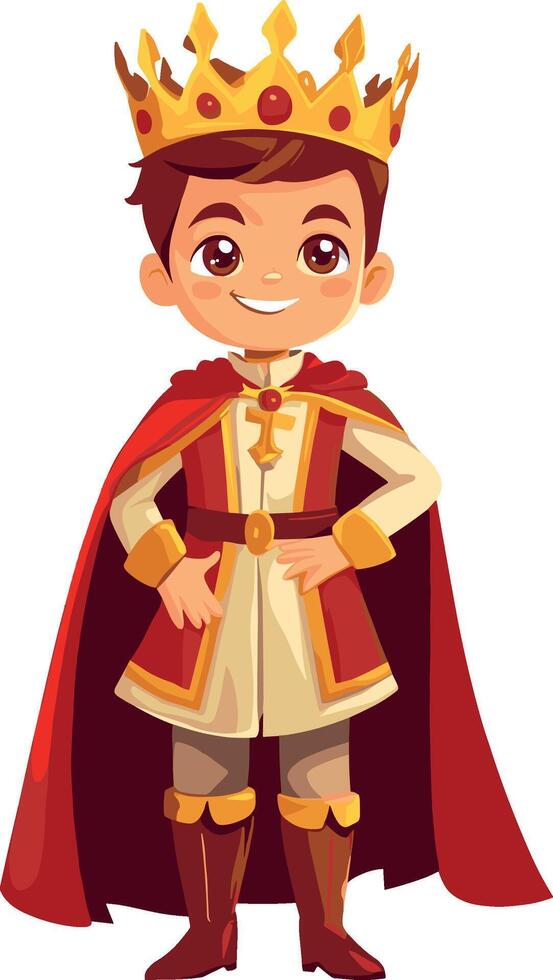 Medieval Prince Noble Character in a Historic Kingdom vector
