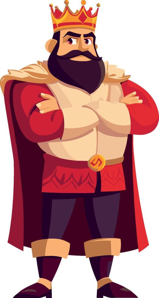 Kingdom Leader Medieval Royalty with Authority and Power vector