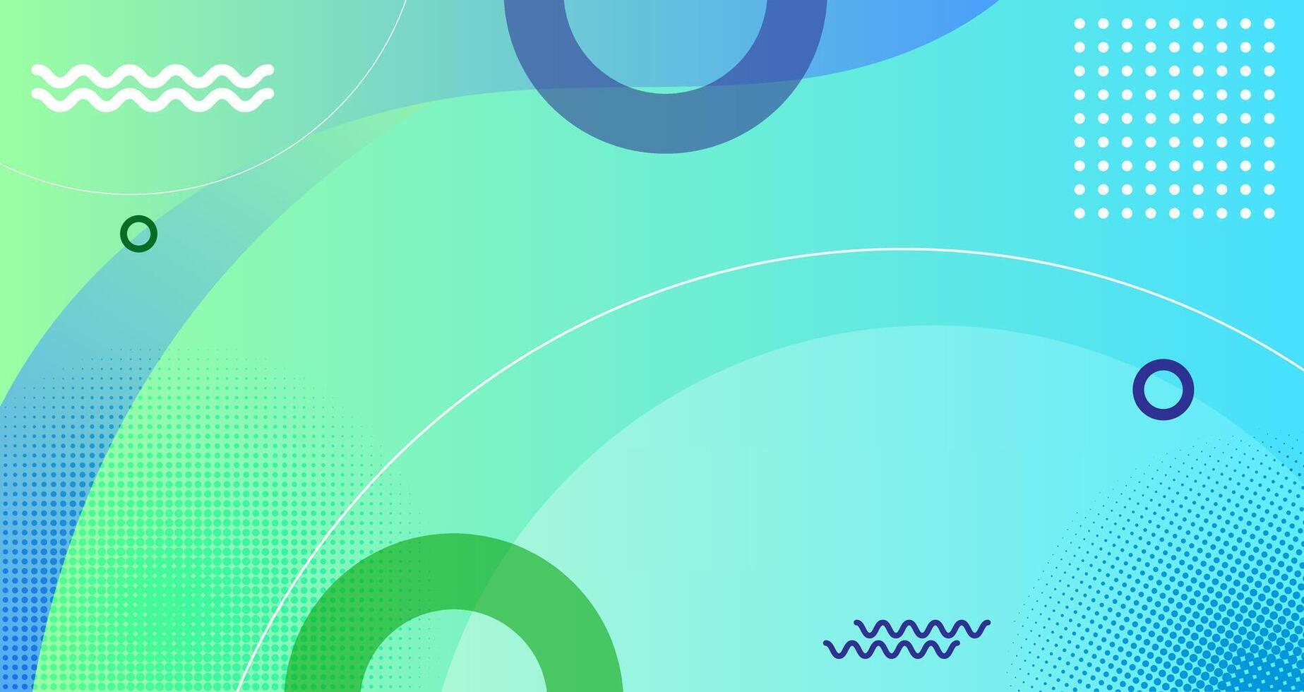 Dynamic shape background abstract with wave gradient green and blue liquid shape composition, line, circle, space for text for futuristic ads, booklets, banners and wallpaper. vector