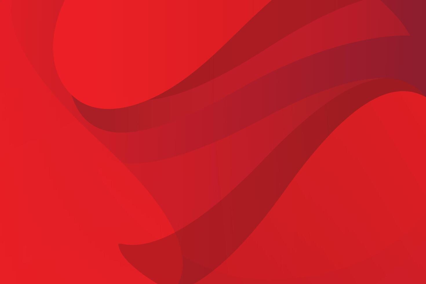 A red background with a curved wave vector