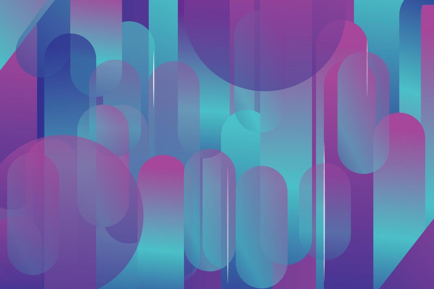 A purple and blue abstract background with circles vector