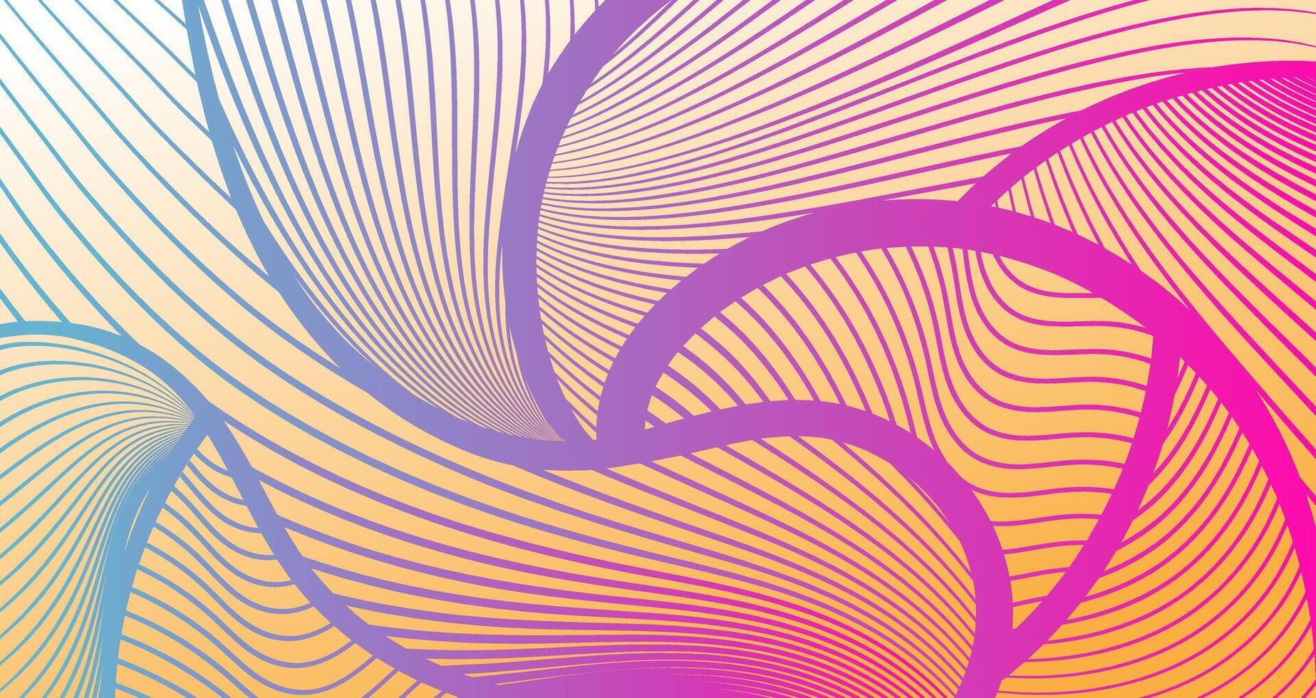 Abstract background with wavy lines vector