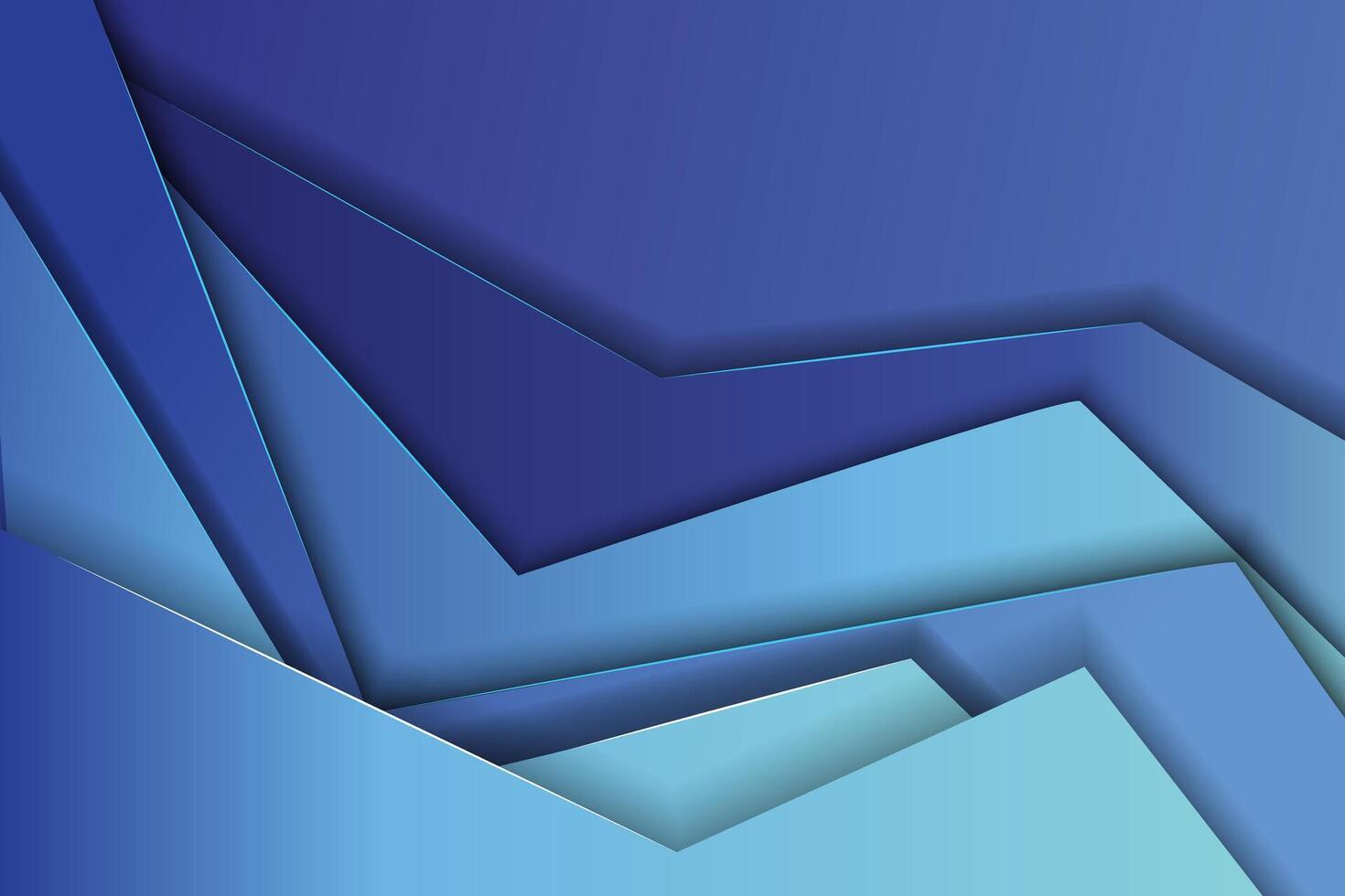 Abstract blue and white paper background vector