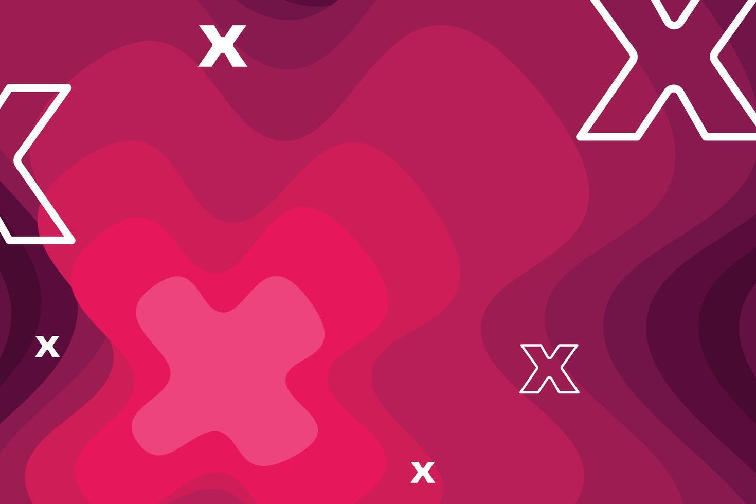 A pink background with a bunch of x's vector