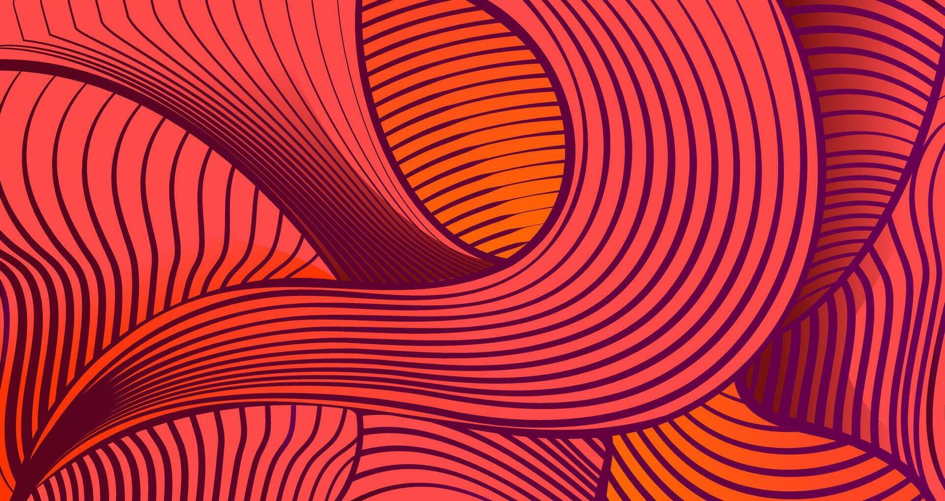 Abstract background with wavy lines vector