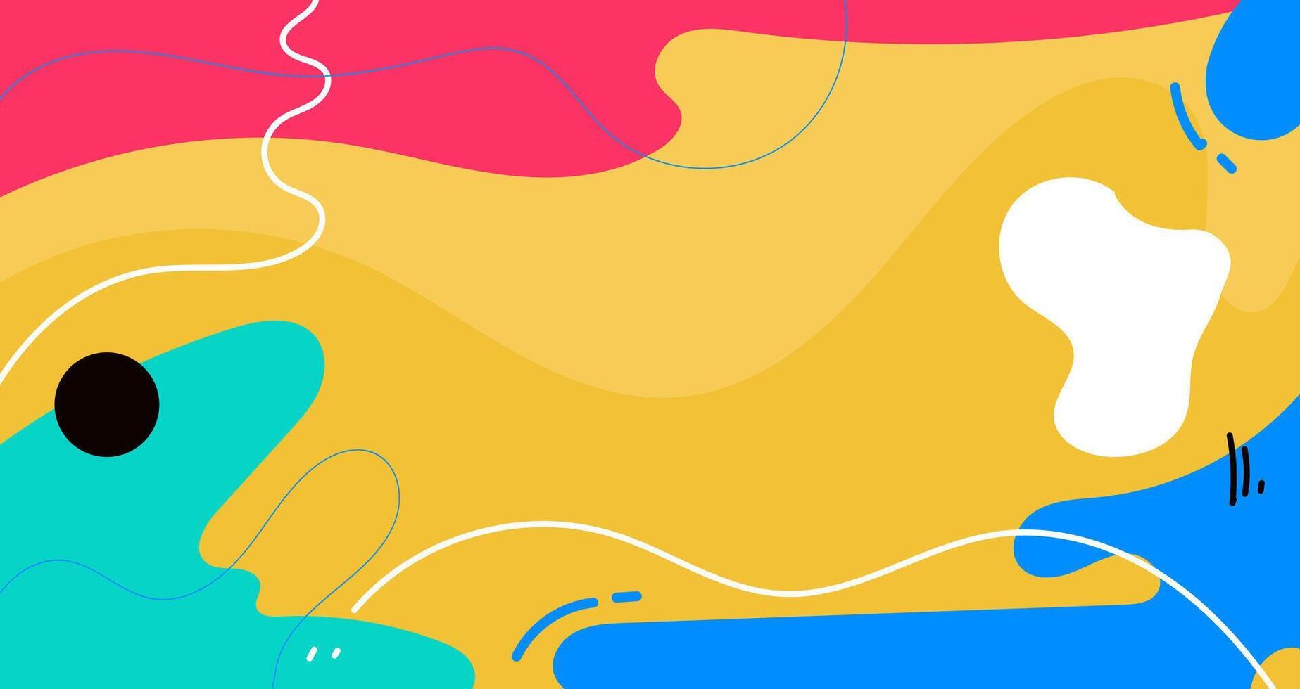 A colorful abstract background with a black dot vector