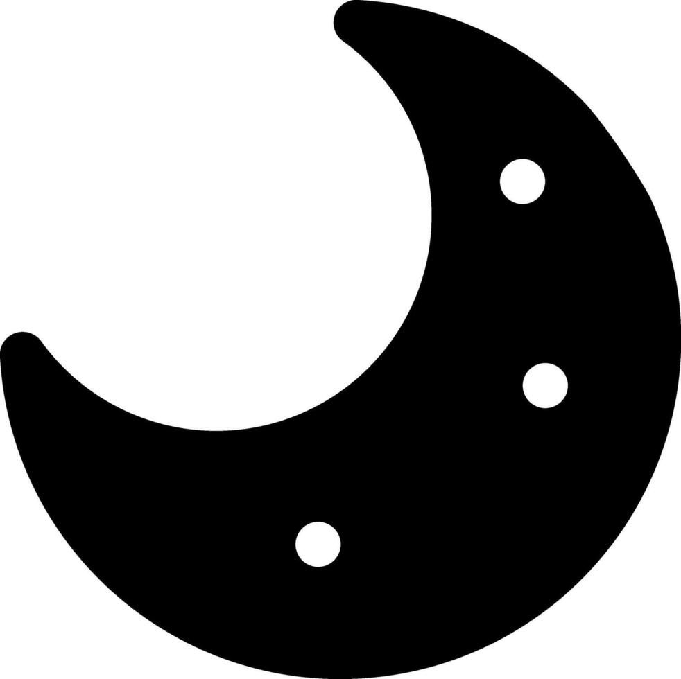 half moon icon design, 32px size vector