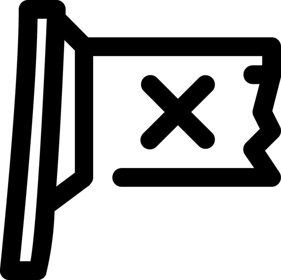 pirate flag icon design, 32px size vector