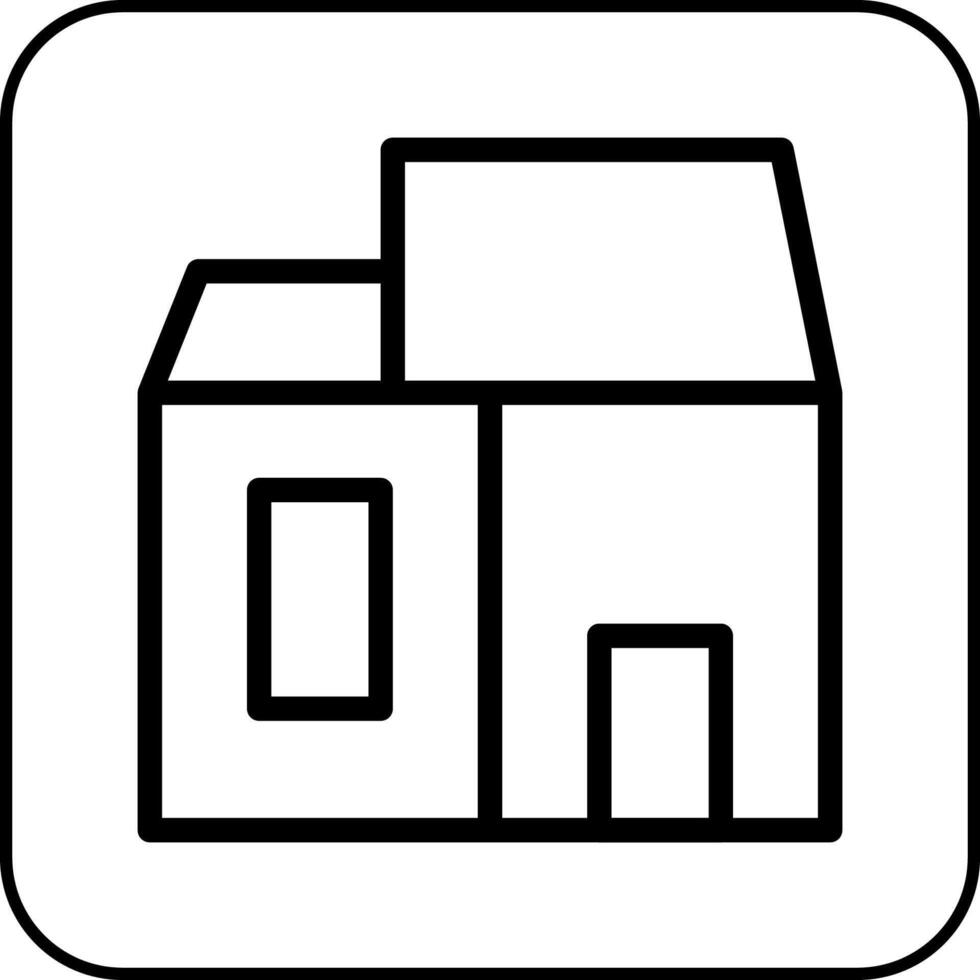 house icon border black vector