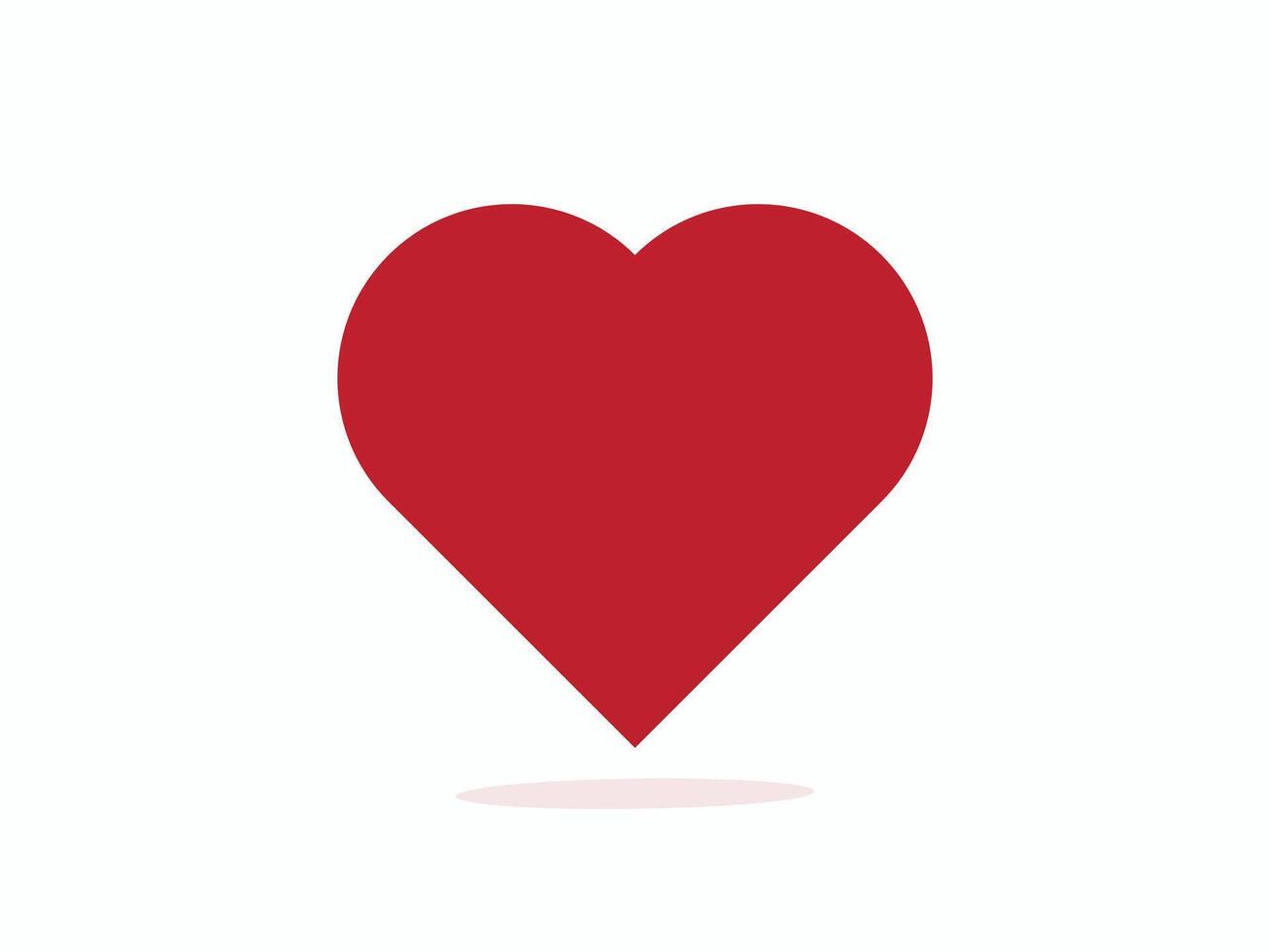 Minimal heart icon illustration design art. vector