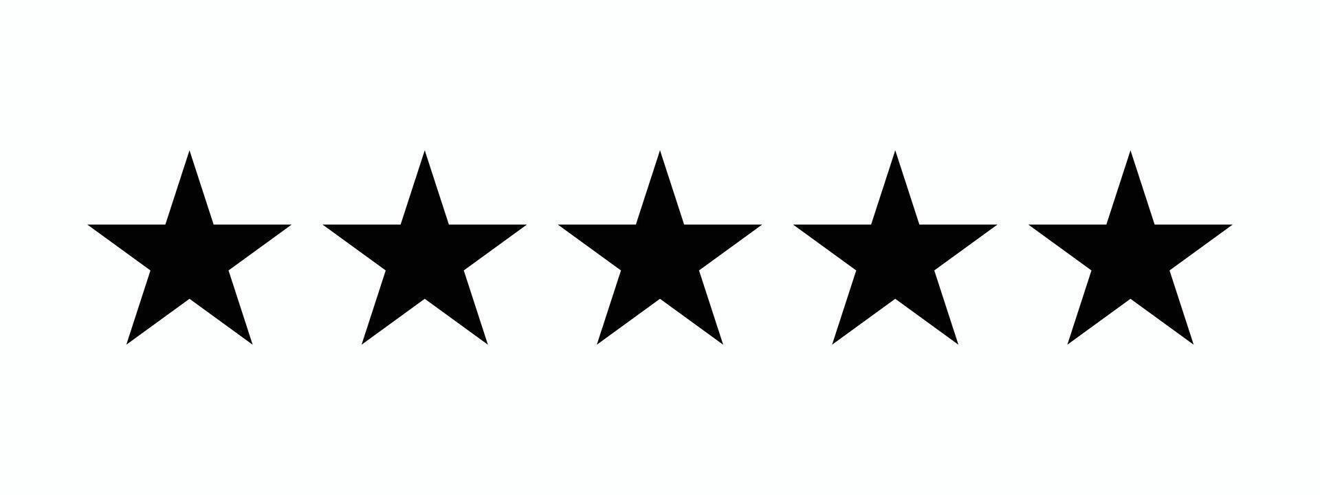 Minimal star icon illustration design. vector