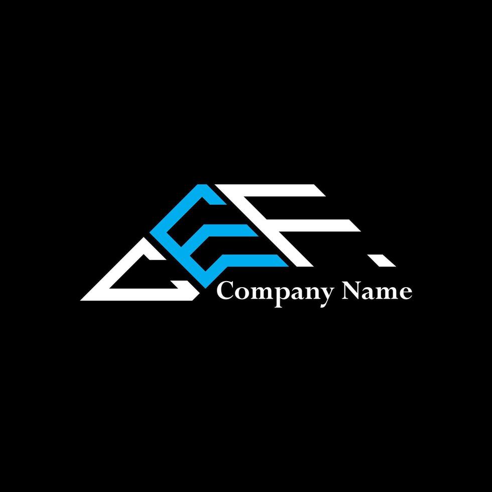 CEF logo design, CEF simple and modern logo. CEF luxurious alphabet design vector