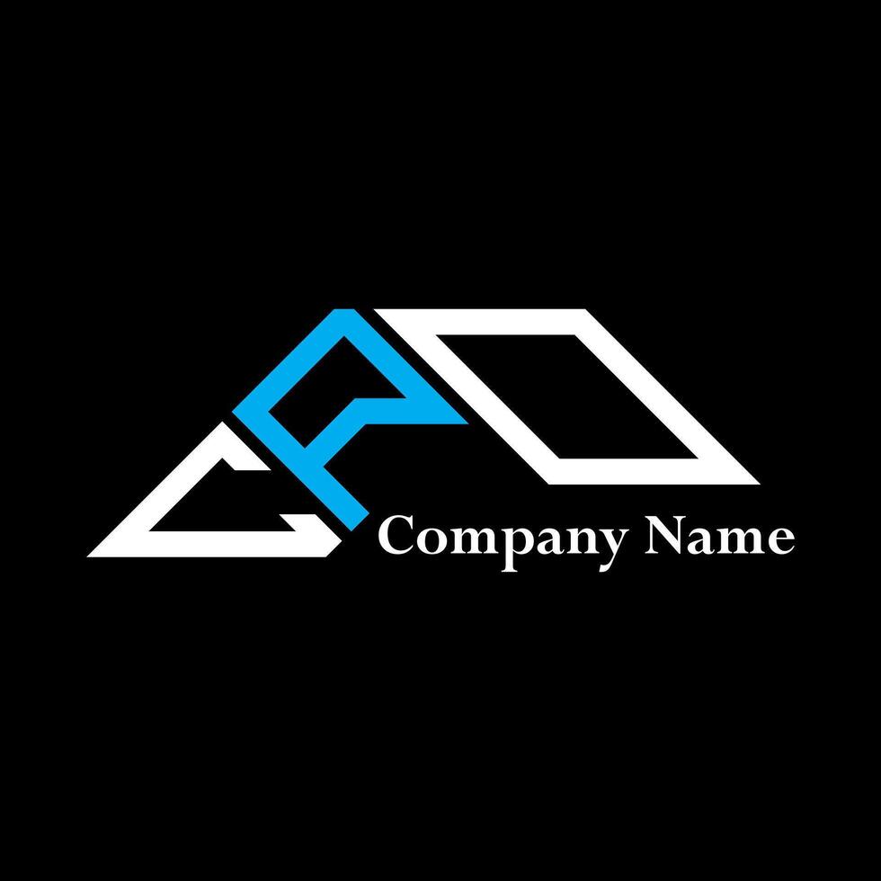 CPO logo design, CPO simple and modern logo. CPO luxurious alphabet design vector