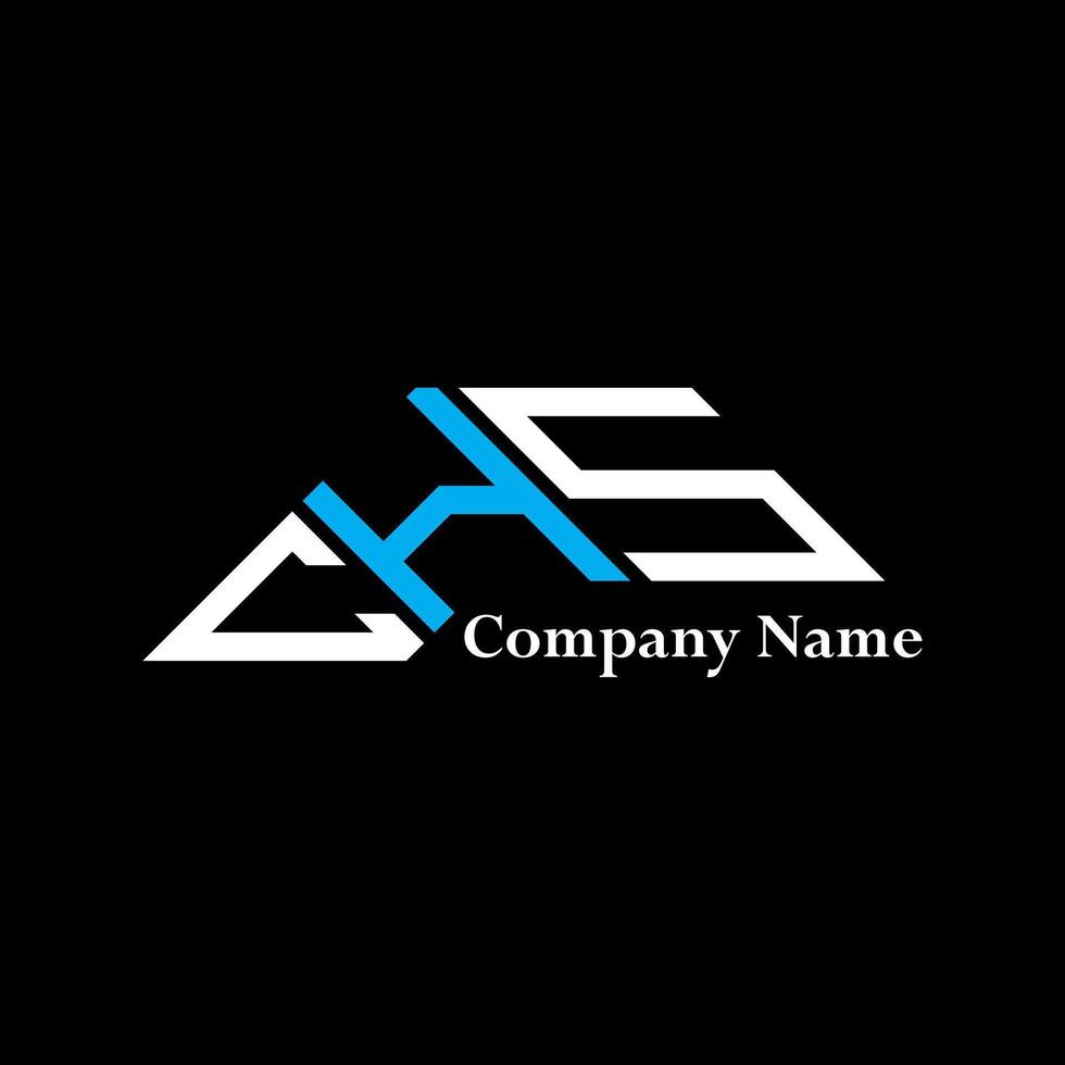 CHS logo design, CHS simple and modern logo. CHS luxurious alphabet design vector
