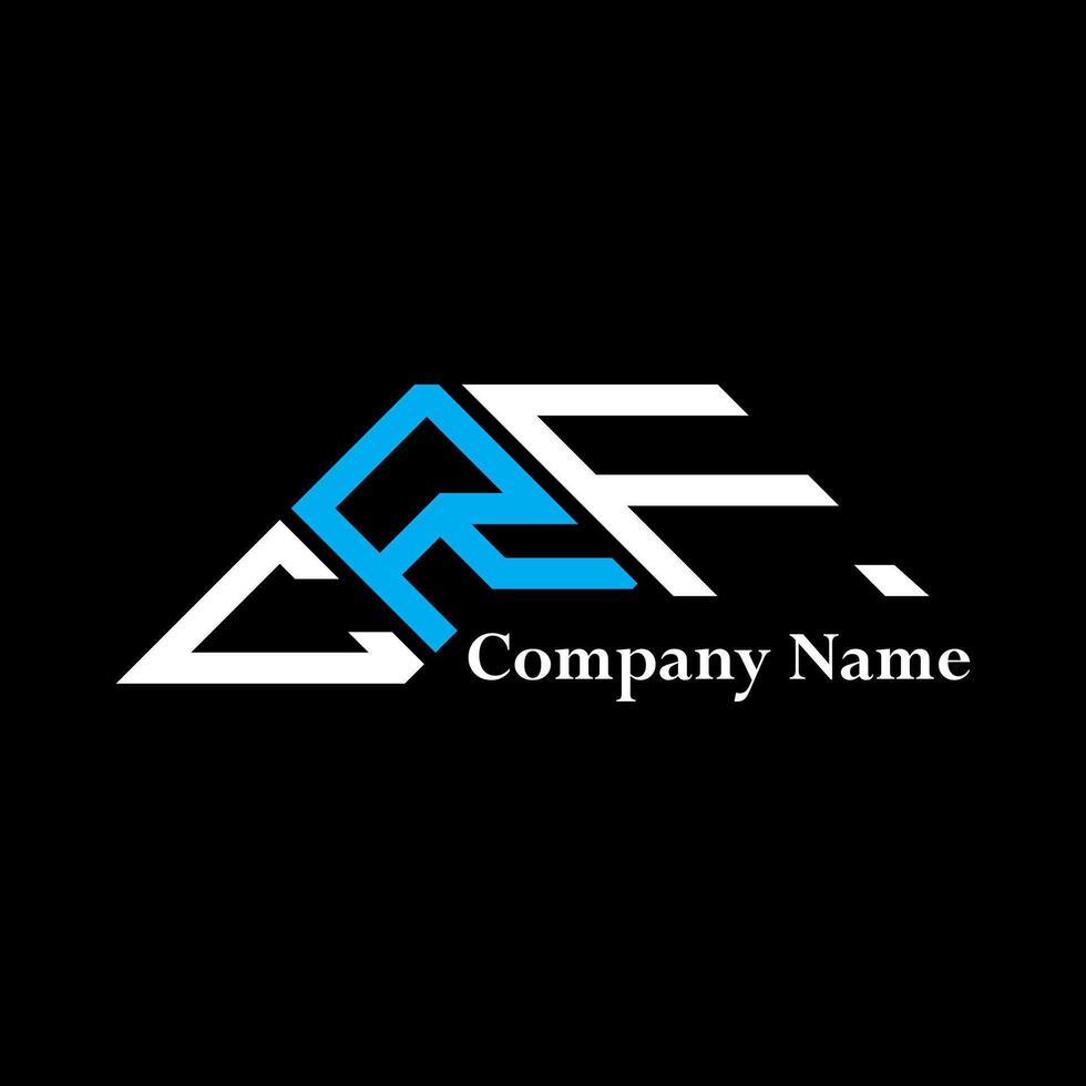 CRF logo design, CRF simple and modern logo. CRF luxurious alphabet design vector