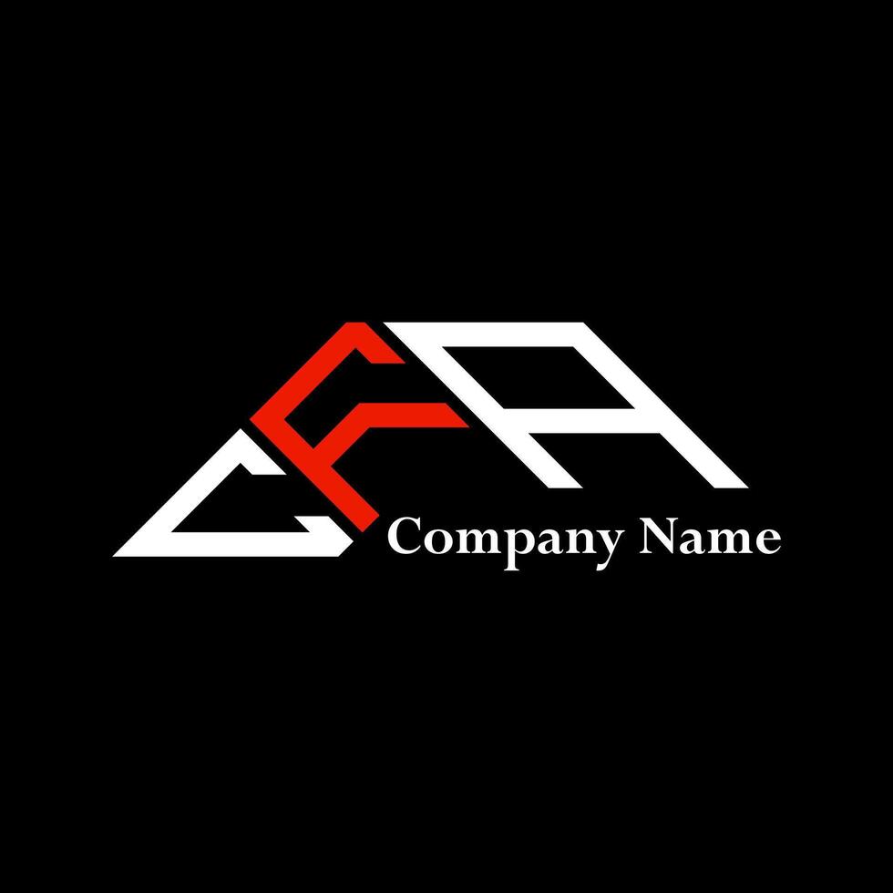 CFA logo design, CFA simple and modern logo. CFA luxurious alphabet design vector