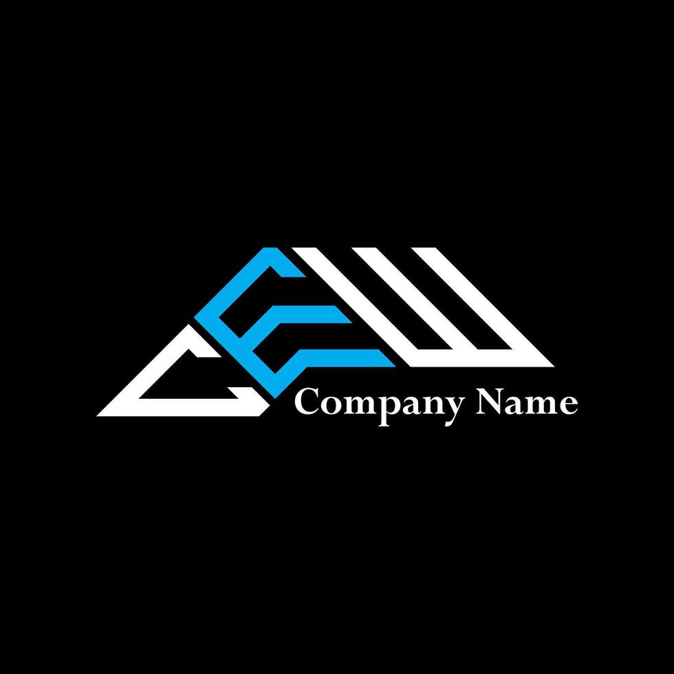 CEW logo design, CEW simple and modern logo. CEW luxurious alphabet design vector