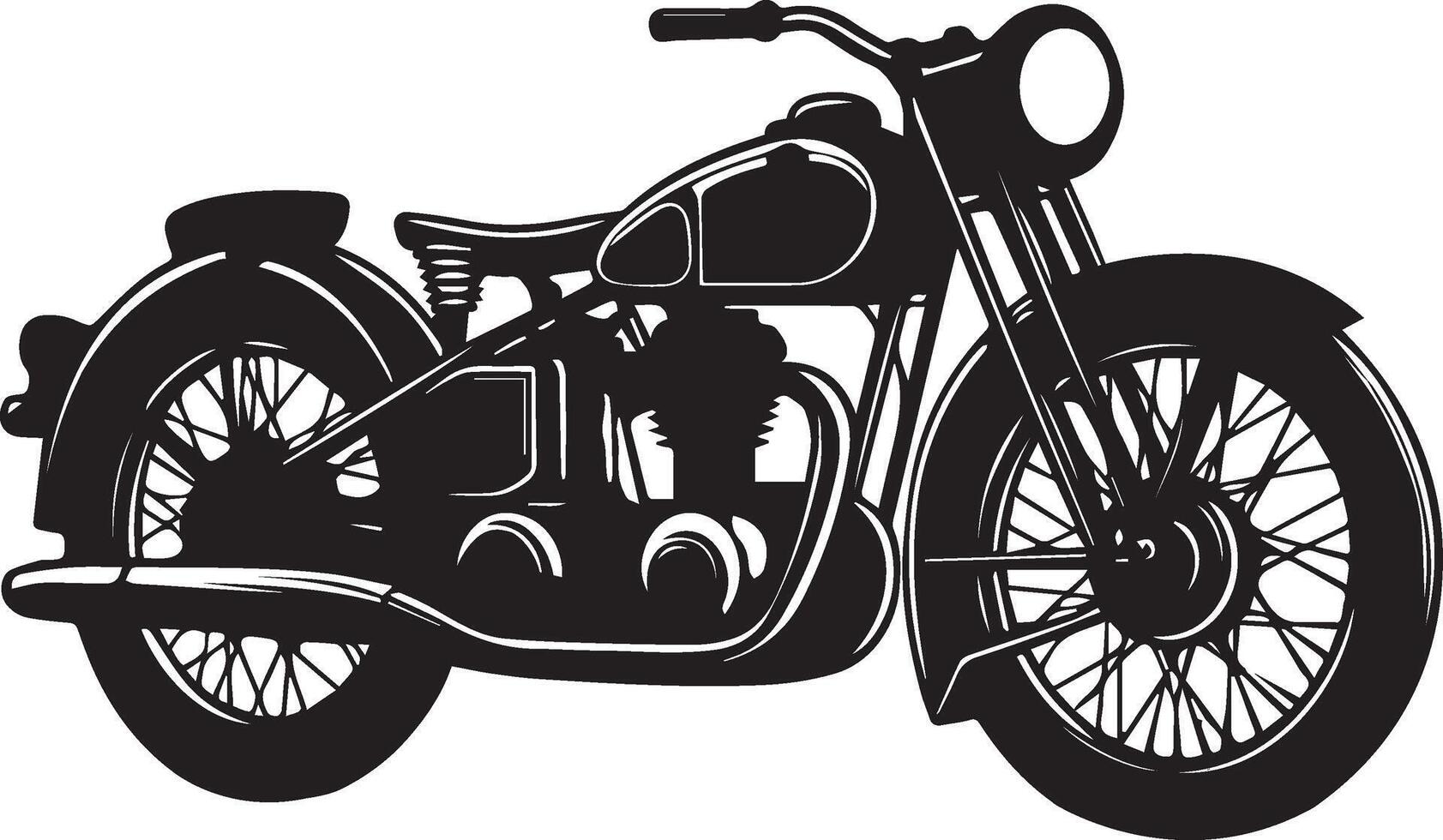 a silhouette of a motorcycle illustration vector
