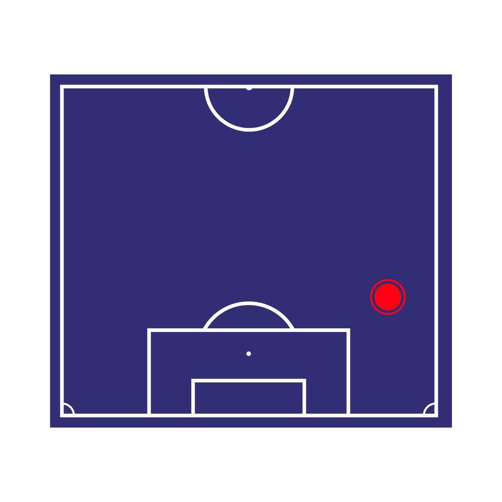 Right back or football defender, player position soccer, tactic and strategy, lineup athlete, protection skill, movement and coverage illustration vector