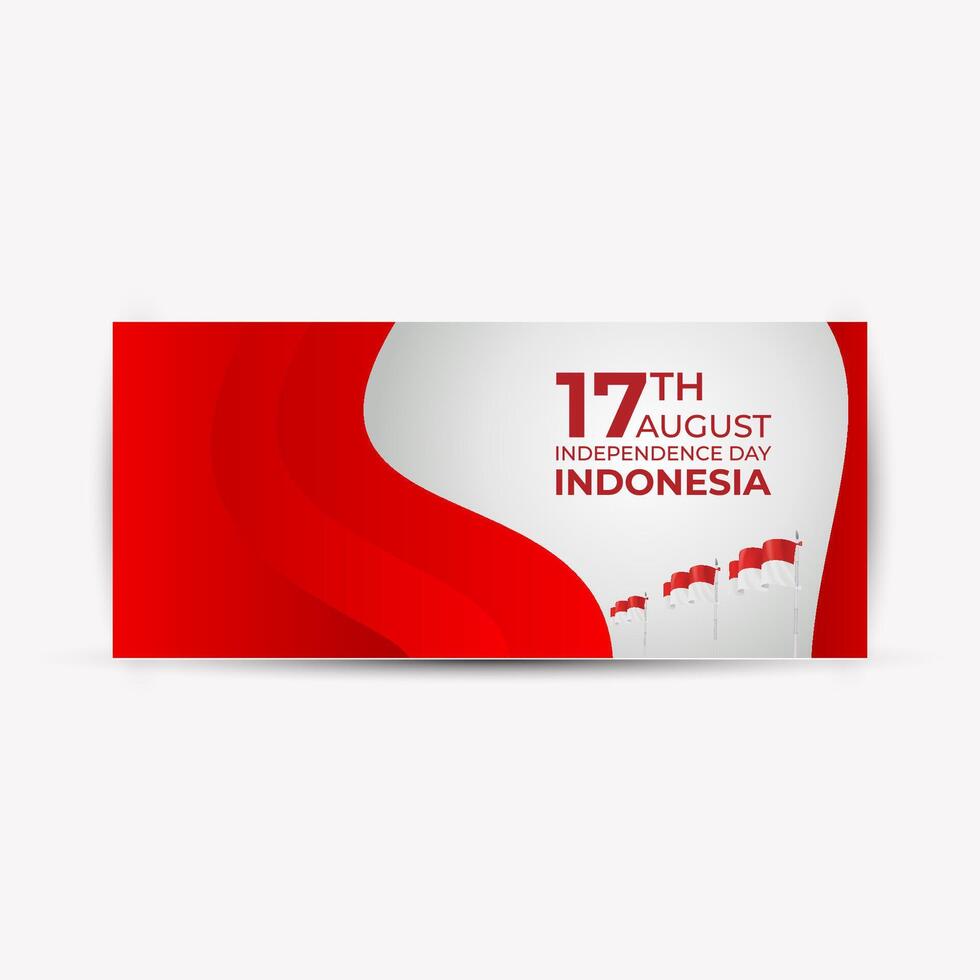 indonesia 79th independence day Abstract Background Design Template vector