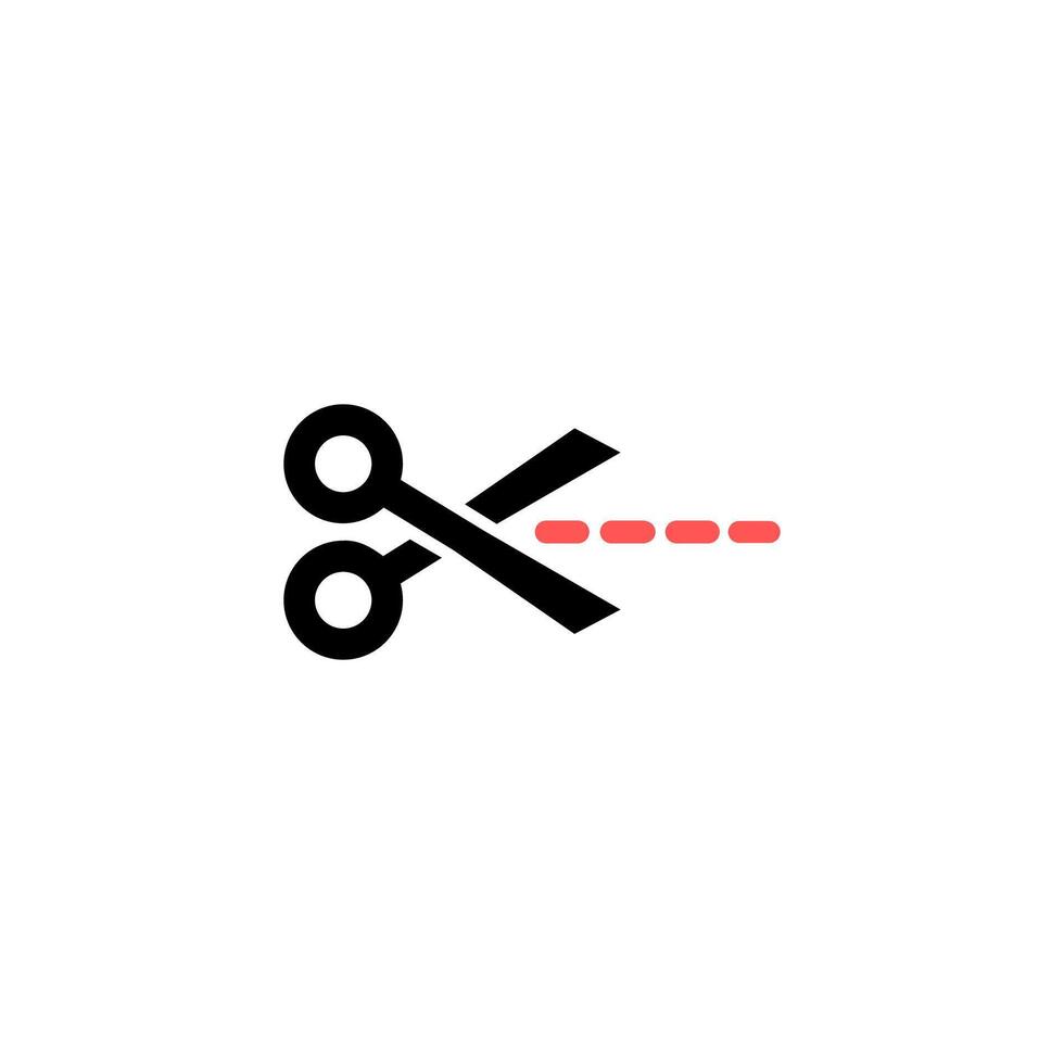 Scissors icon. Cut icon. vector